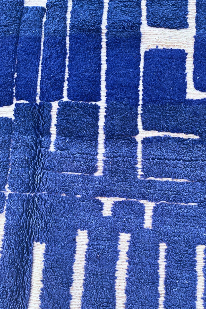 Tapis Beni Ouarain - Indigo Déconstruit