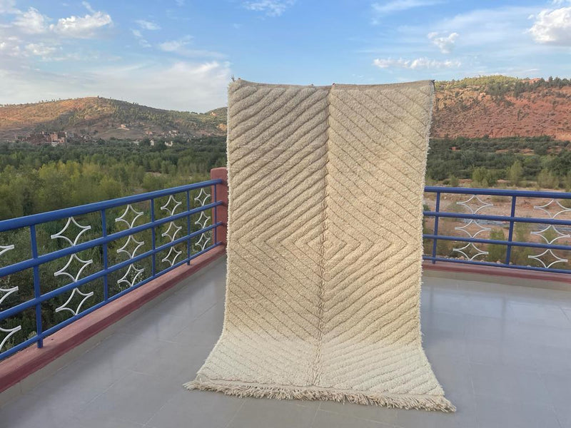 Tapis Beni Ouarain - Lignes Crème